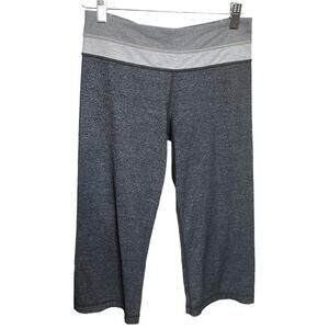 Lululemon Athletica capri cropped heather gray leggings size 4